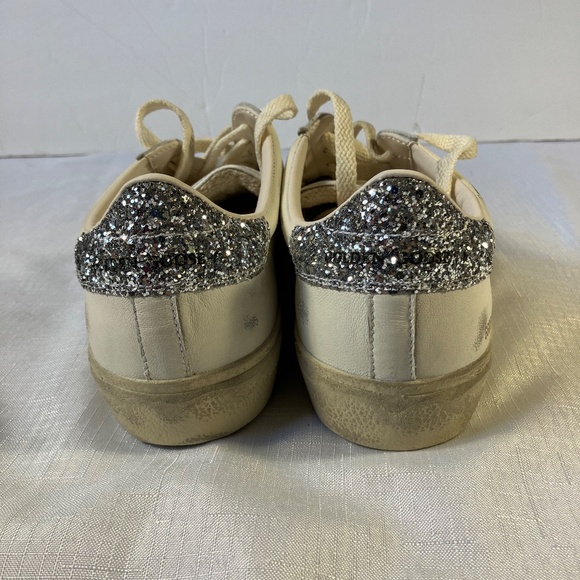 NIB! Golden Goose Limited Edition Soul Star Glitter Heel Sneakers, Size 40 - Picture 7 of 14